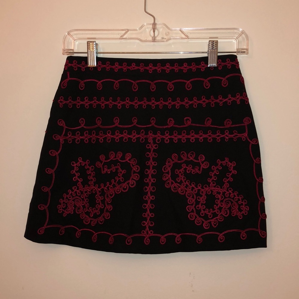 LF black mini skirt